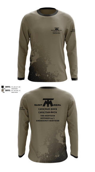 Long Sleeve Performance Shirt, MT ELECTRICAL SERVICES, , Teamtime, Team time, sublimation, custom sports apparel, team uniforms, spirit wear, spiritwear, sports uniforms, custom shirts, team store, custom team store, fundraiser sports, apparel fundraiser