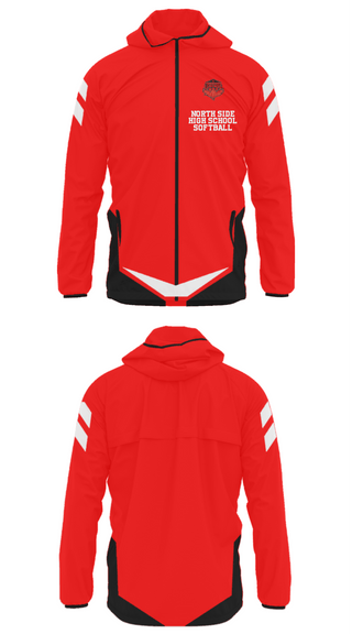 Windbreaker, North Side High School Softball, Softball, Teamtime, Team time, sublimation, custom sports apparel, team uniforms, spirit wear, spiritwear, sports uniforms, custom shirts, team store, custom team store, fundraiser sports, apparel fundraiser