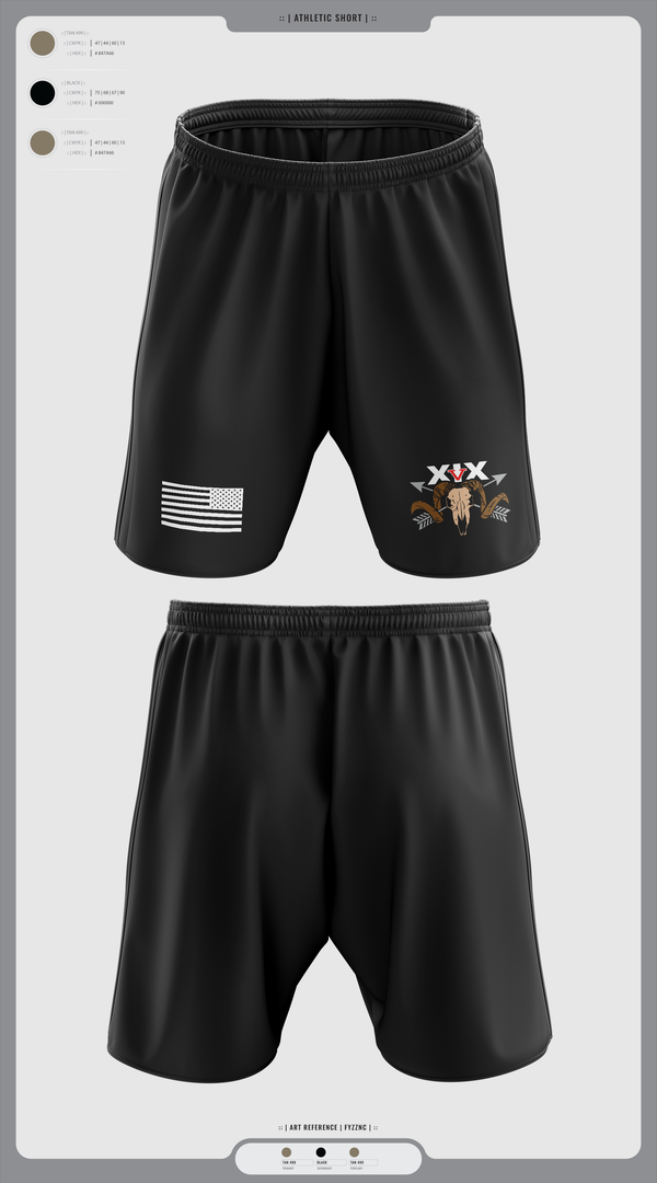 Athletic Shorts With Pockets, 5/19th SFG, National Guard, Teamtime, Team time, sublimation, custom sports apparel, team uniforms, spirit wear, spiritwear, sports uniforms, custom shirts, team store, custom team store, fundraiser sports, apparel fundraiser