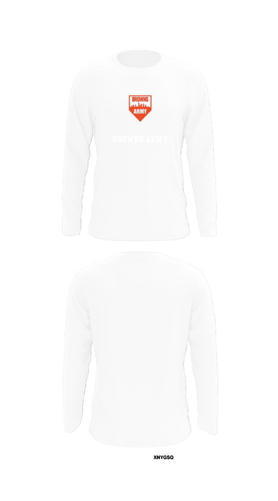 BROWNS ARMY 57794274 Long Sleeve Performance Shirt - 8