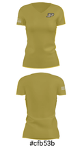 Purdue University Baseball 36887531 Women's Short Sleeve V-neck Shirt - 21