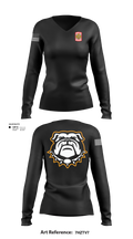 MSB DrumLine 23-24 71282307 Women's Long Sleeve V-neck Shirt -1 1