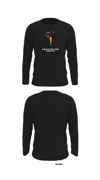 Long Sleeve Performance Shirt, Illini West High School Basketball, Men's Basketball, Teamtime, Team time, sublimation, custom sports apparel, team uniforms, spirit wear, spiritwear, sports uniforms, custom shirts, team store, custom team store, fundraiser sports, apparel fundraiser
