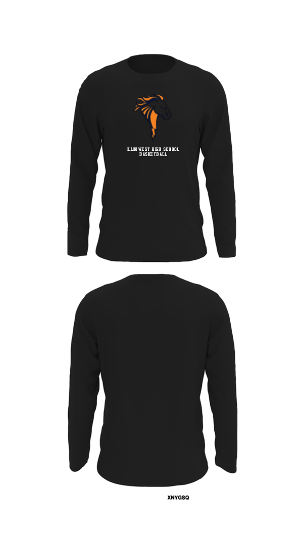 Long Sleeve Performance Shirt, Illini West High School Basketball, Men's Basketball, Teamtime, Team time, sublimation, custom sports apparel, team uniforms, spirit wear, spiritwear, sports uniforms, custom shirts, team store, custom team store, fundraiser sports, apparel fundraiser