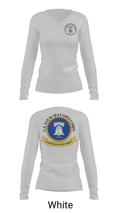 Independence Squadron 57298074 Women's Long Sleeve V-neck Shirt - 6