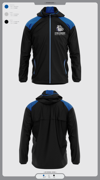 Windbreaker, Steam Academy at McCluer South Berkeley, Spirit Store, Teamtime, Team time, sublimation, custom sports apparel, team uniforms, spirit wear, spiritwear, sports uniforms, custom shirts, team store, custom team store, fundraiser sports, apparel fundraiser