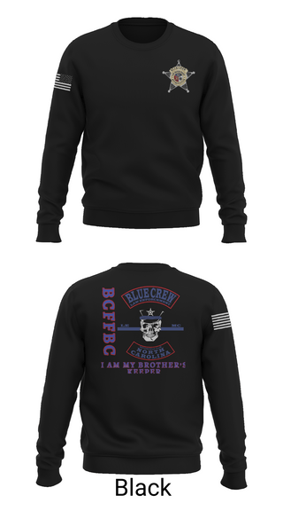 Crew Neck Sweatshirt, Bluecrew law enforcement motorcycle club, , Teamtime, Team time, sublimation, custom sports apparel, team uniforms, spirit wear, spiritwear, sports uniforms, custom shirts, team store, custom team store, fundraiser sports, apparel fundraiser