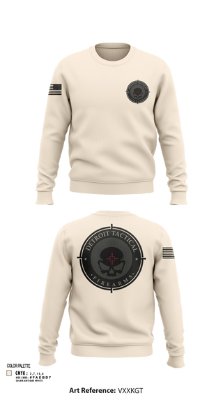 Crew Neck Sweatshirt, Detroit Tactical Firearms, , Teamtime, Team time, sublimation, custom sports apparel, team uniforms, spirit wear, spiritwear, sports uniforms, custom shirts, team store, custom team store, fundraiser sports, apparel fundraiser