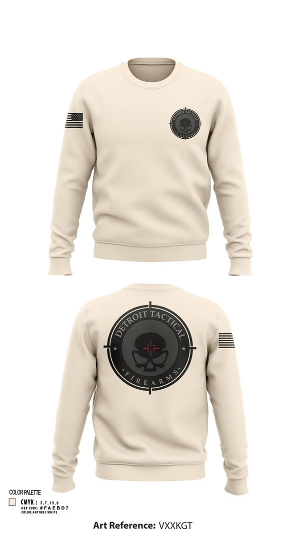 Crew Neck Sweatshirt, Detroit Tactical Firearms, , Teamtime, Team time, sublimation, custom sports apparel, team uniforms, spirit wear, spiritwear, sports uniforms, custom shirts, team store, custom team store, fundraiser sports, apparel fundraiser