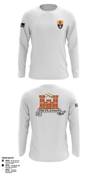 Long Sleeve Performance Shirt, 649 ENG CO649 ENG CO649 EN CO, Army, Teamtime, Team time, sublimation, custom sports apparel, team uniforms, spirit wear, spiritwear, sports uniforms, custom shirts, team store, custom team store, fundraiser sports, apparel fundraiser
