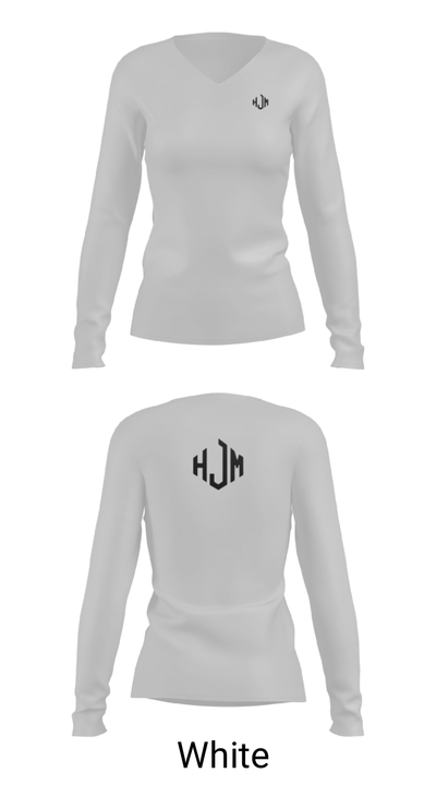 Hjm warcubs 84604610 Women's Long Sleeve V-neck Shirt - 16