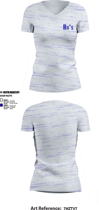 Womens Short Sleeve Vneck Shirt, Ro‘s, , Teamtime, Team time, sublimation, custom sports apparel, team uniforms, spirit wear, spiritwear, sports uniforms, custom shirts, team store, custom team store, fundraiser sports, apparel fundraiser