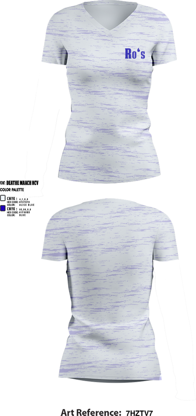 Ro‘s 75262073 Women's Short Sleeve V-neck Shirt - 1
