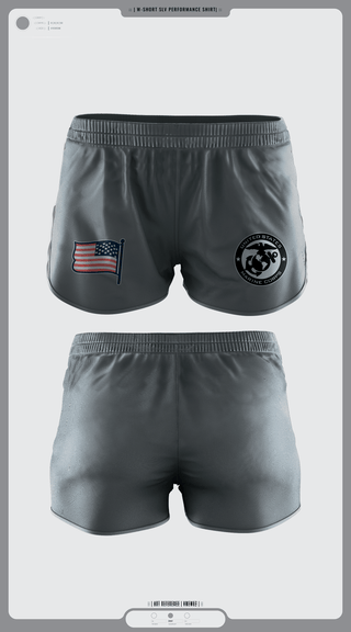 Women's Shorts, Marine Corps, Marines, Teamtime, Team time, sublimation, custom sports apparel, team uniforms, spirit wear, spiritwear, sports uniforms, custom shirts, team store, custom team store, fundraiser sports, apparel fundraiser