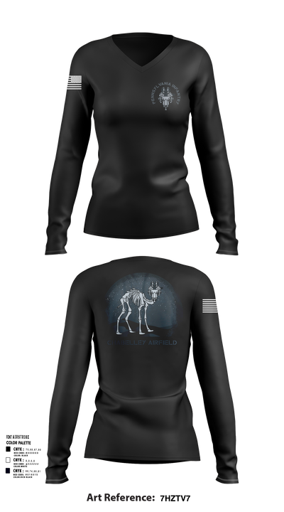 1-112 INF Assassins 67771433 Women's Long Sleeve V-neck Shirt - 106
