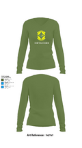 49 COMPTROLLER SQUADRON 45789639 Women's Long Sleeve V-neck Shirt - 42