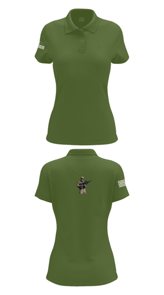 Womens Short Sleeve Performance Polo, MS ADT SECFOR, Army, Teamtime, Team time, sublimation, custom sports apparel, team uniforms, spirit wear, spiritwear, sports uniforms, custom shirts, team store, custom team store, fundraiser sports, apparel fundraiser