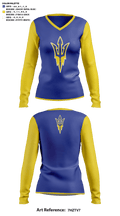 Villa Grove High School Cheer 92409142 Women's Long Sleeve V-neck Shirt - 41