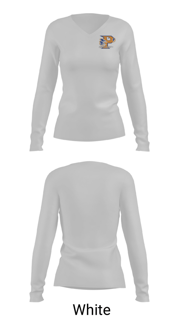 Women's Long Sleeve Vneck Shirt, Parkview High School Football, Football, Teamtime, Team time, sublimation, custom sports apparel, team uniforms, spirit wear, spiritwear, sports uniforms, custom shirts, team store, custom team store, fundraiser sports, apparel fundraiser