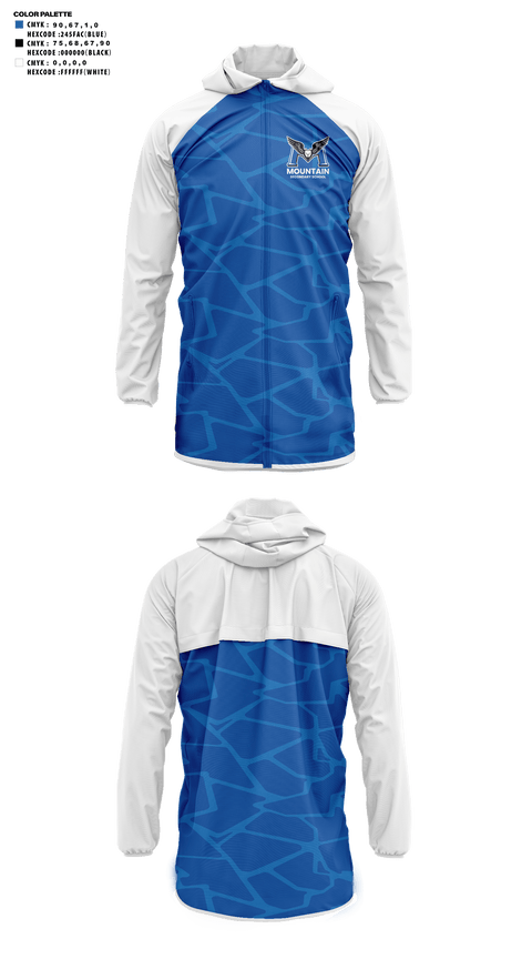 Windbreaker, R.E. Mountain Secondary School, Spirit Store, Teamtime, Team time, sublimation, custom sports apparel, team uniforms, spirit wear, spiritwear, sports uniforms, custom shirts, team store, custom team store, fundraiser sports, apparel fundraiser