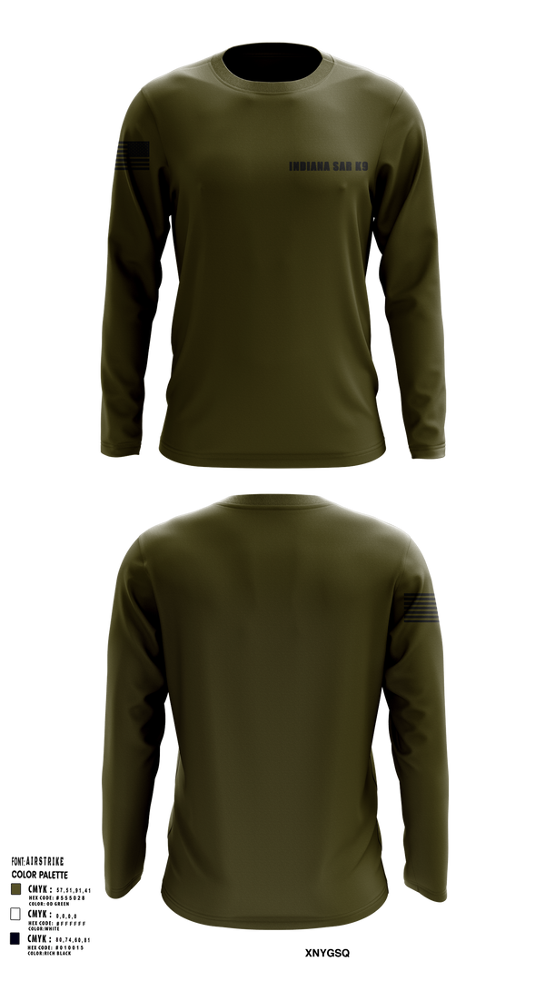 Long Sleeve Performance Shirt, Indiana SAR K9, , Teamtime, Team time, sublimation, custom sports apparel, team uniforms, spirit wear, spiritwear, sports uniforms, custom shirts, team store, custom team store, fundraiser sports, apparel fundraiser