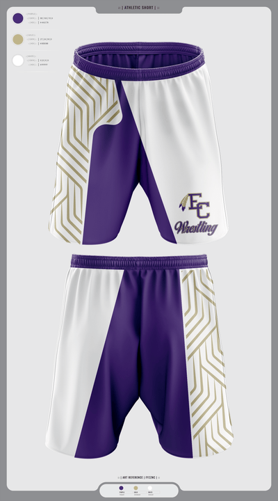 East Coweta High School Wrestling 50868332 Athletic Shorts With Pockets - 5