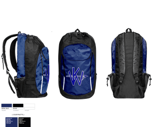 Gear Bag, Ketchum Warriors, Football, Teamtime, Team time, sublimation, custom sports apparel, team uniforms, spirit wear, spiritwear, sports uniforms, custom shirts, team store, custom team store, fundraiser sports, apparel fundraiser