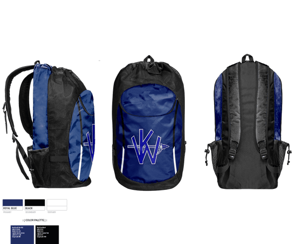 Gear Bag, Ketchum Warriors, Football, Teamtime, Team time, sublimation, custom sports apparel, team uniforms, spirit wear, spiritwear, sports uniforms, custom shirts, team store, custom team store, fundraiser sports, apparel fundraiser