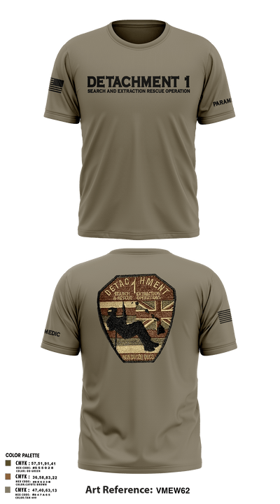 Detachment 1 27221981 Short Sleeve Performance Shirt - 6