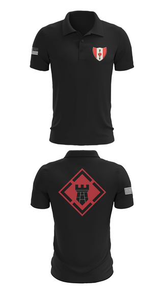 Short Sleeve Performance Polo, 46th Engineer Battalion, Army, Teamtime, Team time, sublimation, custom sports apparel, team uniforms, spirit wear, spiritwear, sports uniforms, custom shirts, team store, custom team store, fundraiser sports, apparel fundraiser
