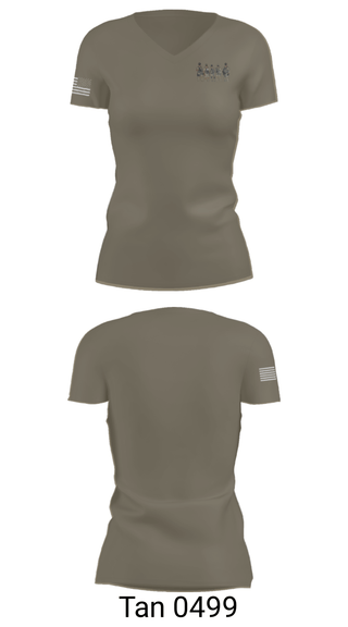Women's Short Sleeve Vneck Shirt, West Texas F.O.G, Army, Teamtime, Team time, sublimation, custom sports apparel, team uniforms, spirit wear, spiritwear, sports uniforms, custom shirts, team store, custom team store, fundraiser sports, apparel fundraiser