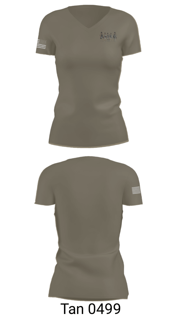 Women's Short Sleeve Vneck Shirt, West Texas F.O.G, Army, Teamtime, Team time, sublimation, custom sports apparel, team uniforms, spirit wear, spiritwear, sports uniforms, custom shirts, team store, custom team store, fundraiser sports, apparel fundraiser