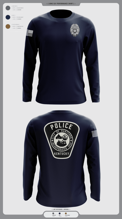 Hartford Police Department 37049516 Long Sleeve Performance Shirt - 2