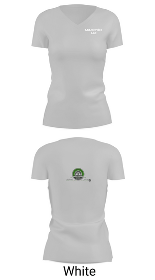 Womens Short Sleeve Vneck Shirt, L&L Service LLC, , Teamtime, Team time, sublimation, custom sports apparel, team uniforms, spirit wear, spiritwear, sports uniforms, custom shirts, team store, custom team store, fundraiser sports, apparel fundraiser