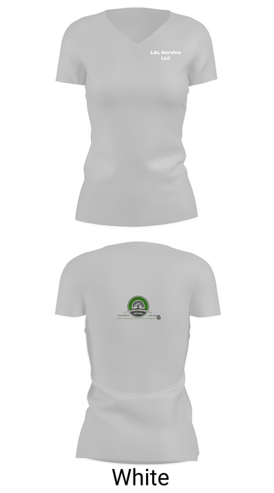 L&L Service LLC 53243136 Women's Short Sleeve V-neck Shirt - 19