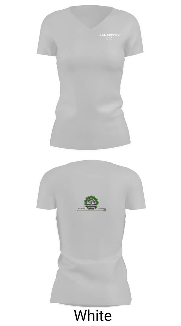 Womens Short Sleeve Vneck Shirt, L&L Service LLC, , Teamtime, Team time, sublimation, custom sports apparel, team uniforms, spirit wear, spiritwear, sports uniforms, custom shirts, team store, custom team store, fundraiser sports, apparel fundraiser