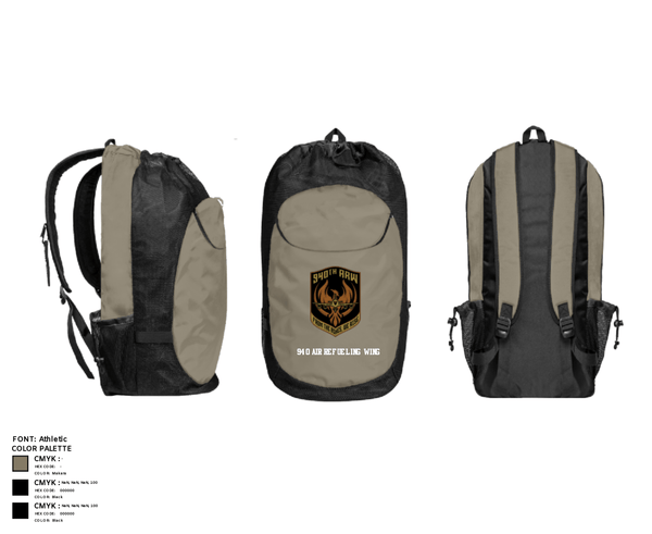 Gear Bag, 940 Air Refueling Wing, , Teamtime, Team time, sublimation, custom sports apparel, team uniforms, spirit wear, spiritwear, sports uniforms, custom shirts, team store, custom team store, fundraiser sports, apparel fundraiser