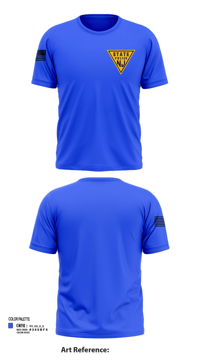 New Jersey state police 11429252 Short Sleeve Performance Shirt - 131