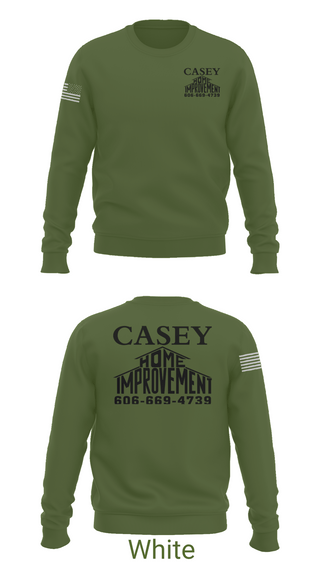Crew Neck Sweatshirt, Casey home improvement, , Teamtime, Team time, sublimation, custom sports apparel, team uniforms, spirit wear, spiritwear, sports uniforms, custom shirts, team store, custom team store, fundraiser sports, apparel fundraiser