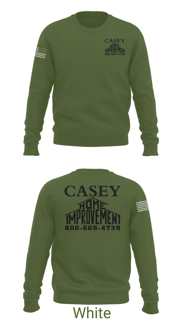 Crew Neck Sweatshirt, Casey home improvement, , Teamtime, Team time, sublimation, custom sports apparel, team uniforms, spirit wear, spiritwear, sports uniforms, custom shirts, team store, custom team store, fundraiser sports, apparel fundraiser