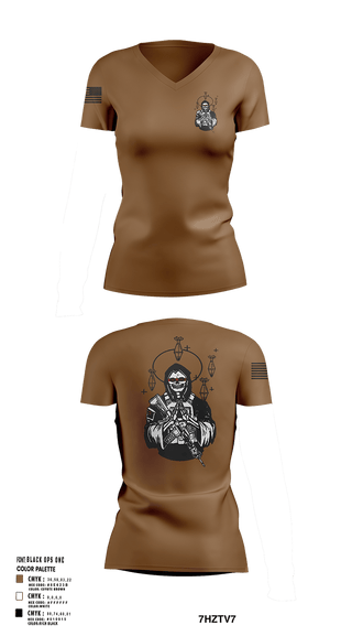 Womens Short Sleeve Vneck Shirt, Outlaw Mortar Section, , Teamtime, Team time, sublimation, custom sports apparel, team uniforms, spirit wear, spiritwear, sports uniforms, custom shirts, team store, custom team store, fundraiser sports, apparel fundraiser