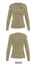 HHD 166th Regiment 4853273 Women's Long Sleeve V-neck Shirt - 97
