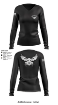 Stanislaus County Sheriff 2265766 Women's Long Sleeve V-neck Shirt - 2