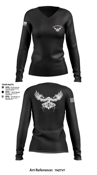 Women's Long Sleeve Vneck Shirt, Stanislaus County Sheriff, Police, Teamtime, Team time, sublimation, custom sports apparel, team uniforms, spirit wear, spiritwear, sports uniforms, custom shirts, team store, custom team store, fundraiser sports, apparel fundraiser
