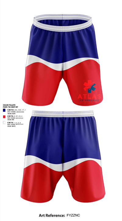 Atlas Air Ambulance 5917777 Athletic Shorts With Pockets - 1