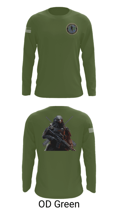 Center for Security Forces Detachment Chesapeake 88189039 Long Sleeve Performance Shirt - 44