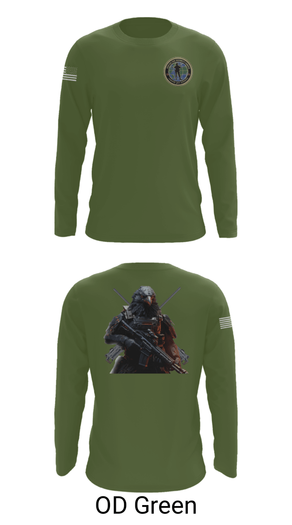 Long Sleeve Performance Shirt, Center for Security Forces Detachment Chesapeake, Navy, Teamtime, Team time, sublimation, custom sports apparel, team uniforms, spirit wear, spiritwear, sports uniforms, custom shirts, team store, custom team store, fundraiser sports, apparel fundraiser