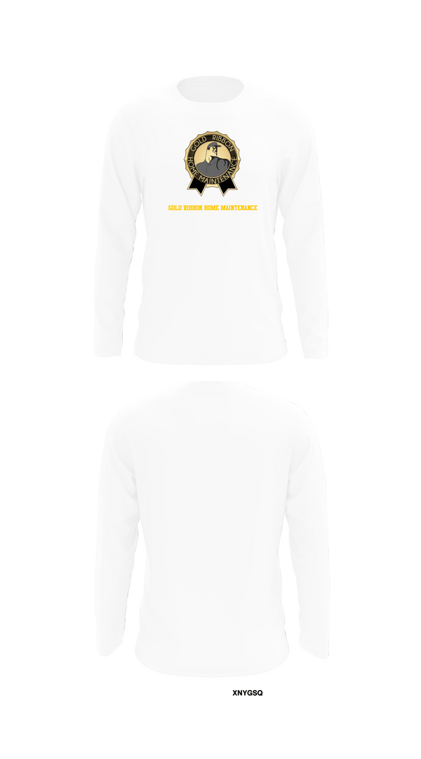 Long Sleeve Performance Shirt, Gold Ribbon Home Maintenance, , Teamtime, Team time, sublimation, custom sports apparel, team uniforms, spirit wear, spiritwear, sports uniforms, custom shirts, team store, custom team store, fundraiser sports, apparel fundraiser