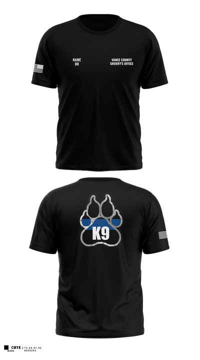 Vance County Sheriff's Office  K9 Unit 48237740 Short Sleeve Performance Shirt - 10