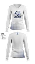 Thornton Middle School 78046273 Women's Long Sleeve V-neck Shirt - 2